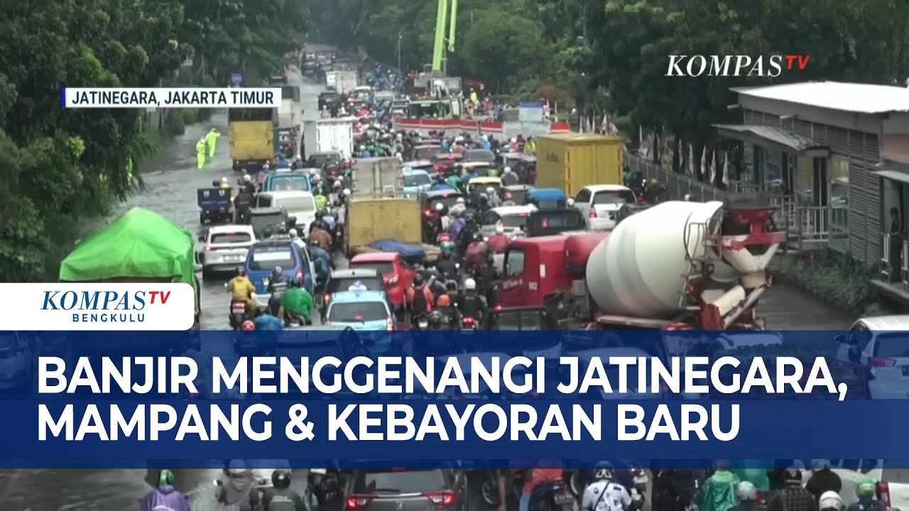 Banjir Menggenangi Jatinegara, Mampang & Kebayoran Baru