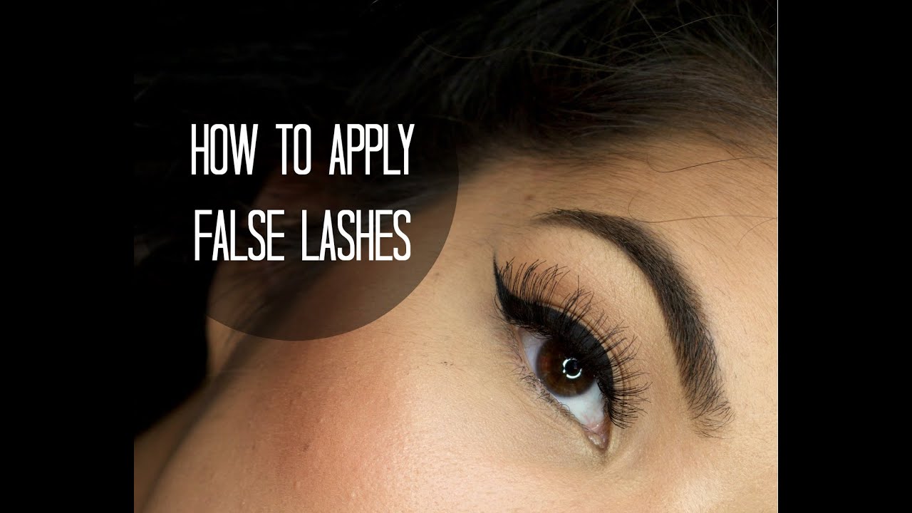 How To: Apply False Lashes For Beginners!