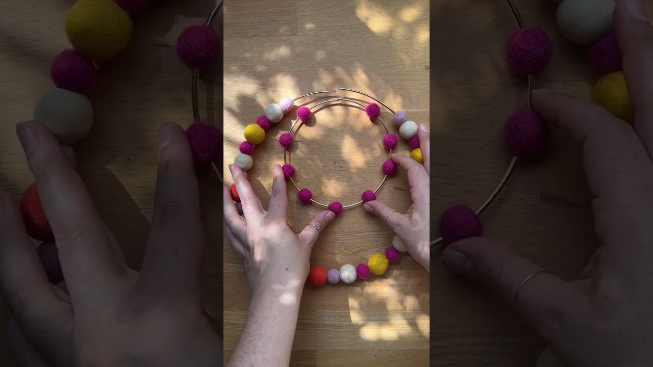 Easy weekend felt ball home decor project!