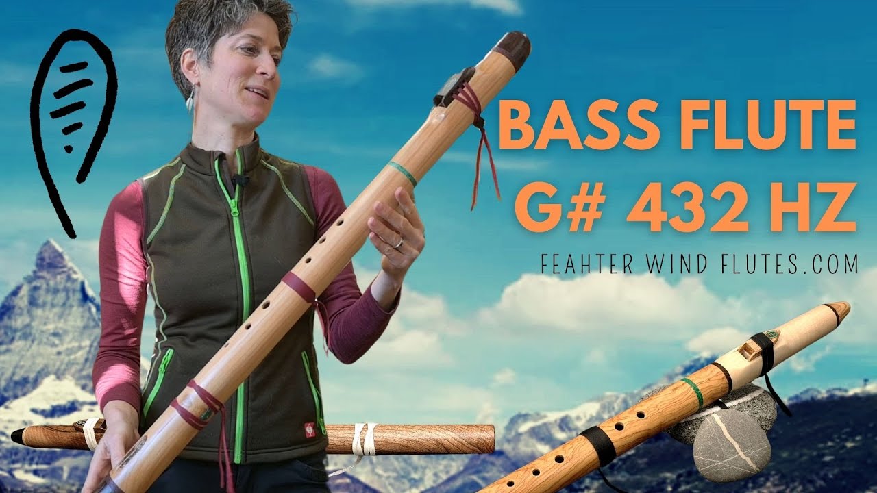 Indianische Fl&ouml;te Bass Gis 432 Hz / Native Style Bass Flute G# 432 Hz