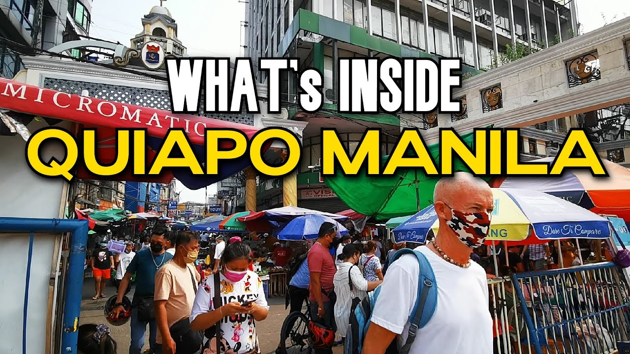 QUIAPO MANILA OF THE PHILIPPINES Walking Tour | Explore Quiapo Manila's CHURCH, STREETS & MARKETS