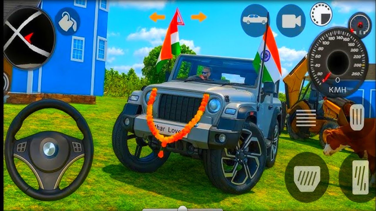 Modified Mahindra Thar😈Games:Indian Black Thar (Gadi Wala Games) Car Game Android Gameplay - #2026