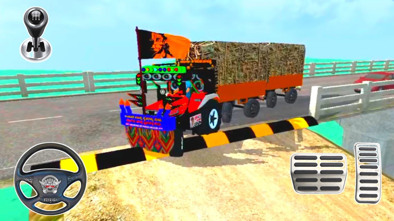💥Mahindra Arjun Tractor Speed Breaker Off Road Map Gameplay | BUSSID
