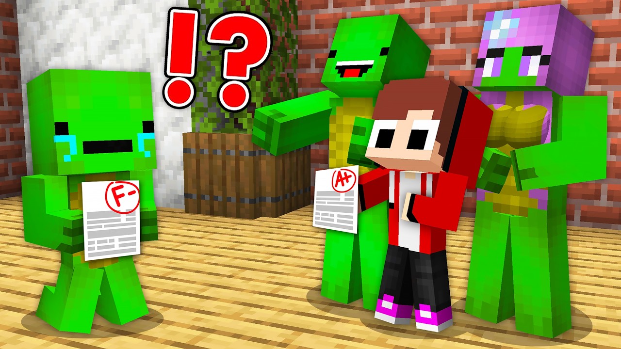 Sad Baby Mikey and Bad Parents! Maizen Family Sad Story in Minecraft - Maizen