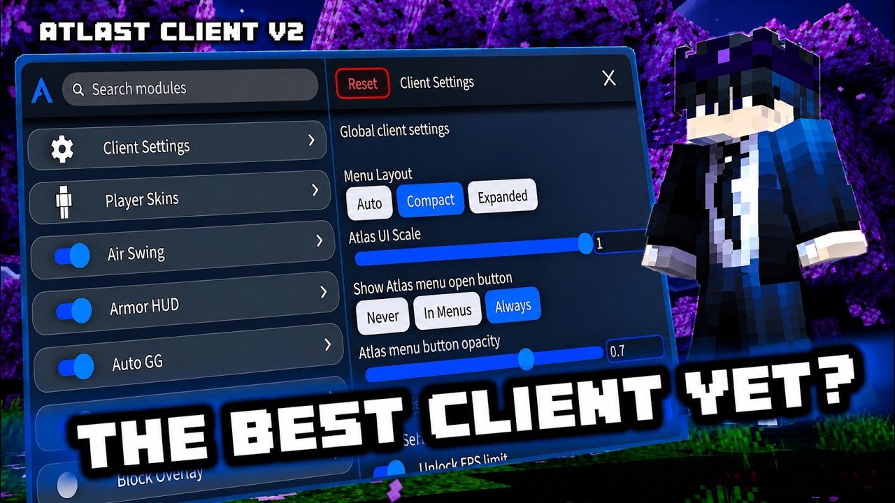 Atlast Client V2 Review | The Best Minecraft Bedrock Client? 👀