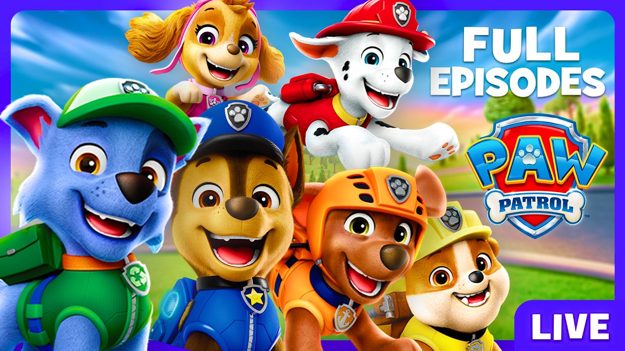 🔴 LIVE! PAW Patrol FULL EPISODES | Dolphins, Pirates, Aliens + MORE! 🐶 | WildBrain Rainbow River