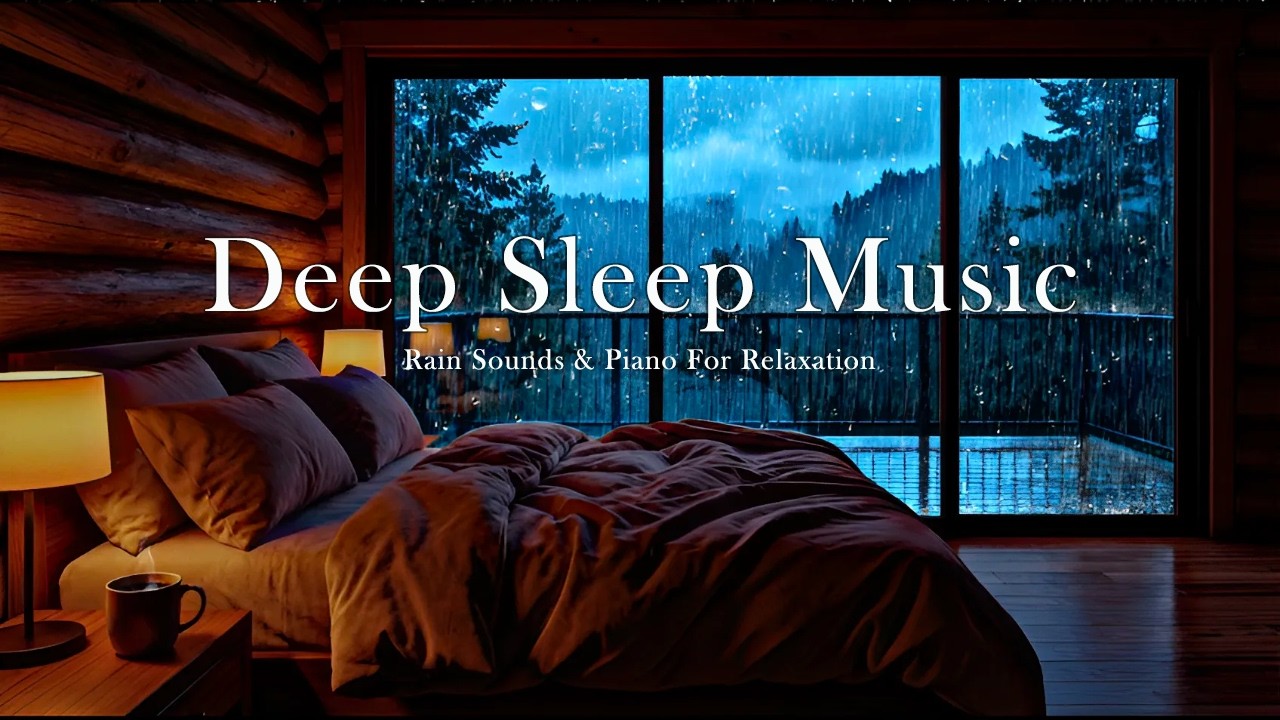 Relaxing Piano with Rain Sounds | Deep Sleep Music to Heal the Mind & Fall Asleep Fast