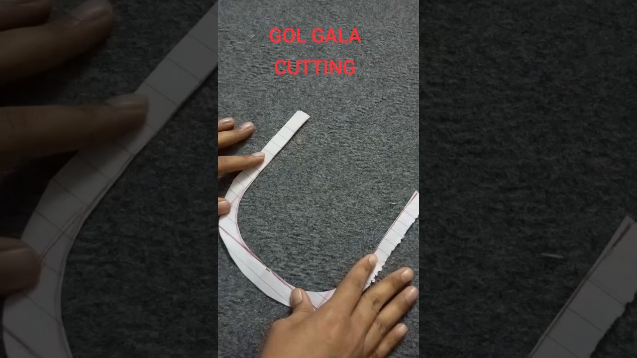 Simple gol gala cutting #how to cut round neck