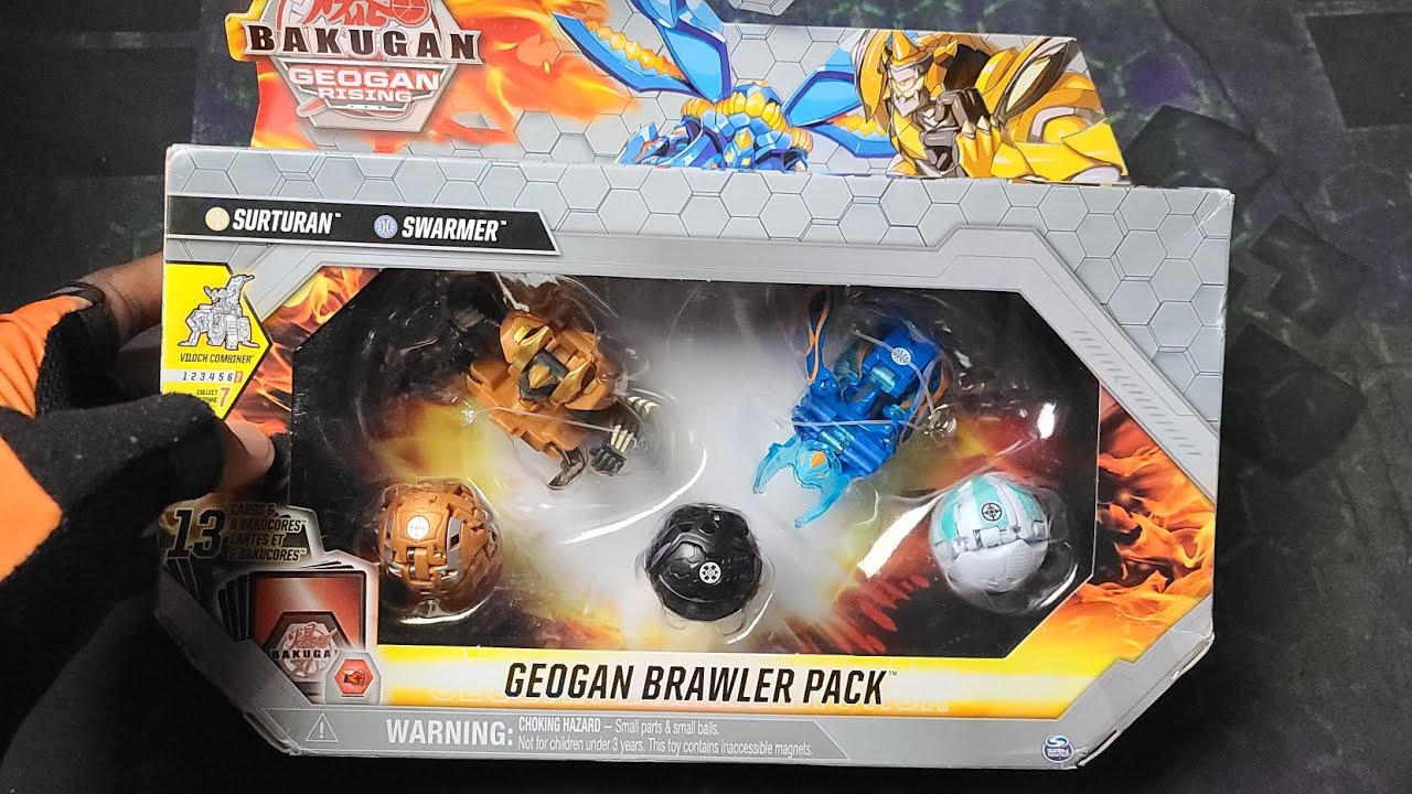 NEW BAKUGAN GEOGAN RISING AURELUS SURTURAN AQUOS SWARMER GEOGAN BRAWLER PACK UNBOXING!