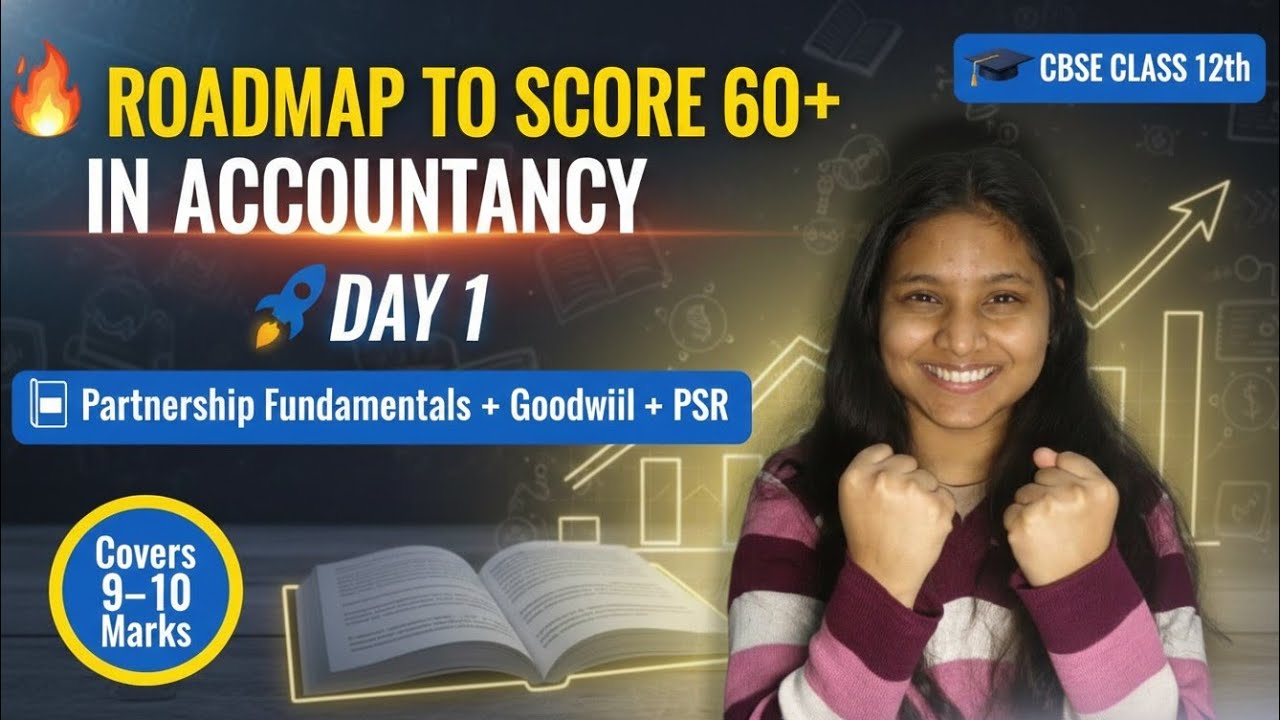 Roadmap to Score 60+ in Accountancy Day 1| Partnership Fundamentals + Goodwill + PSR #cbse #accounts