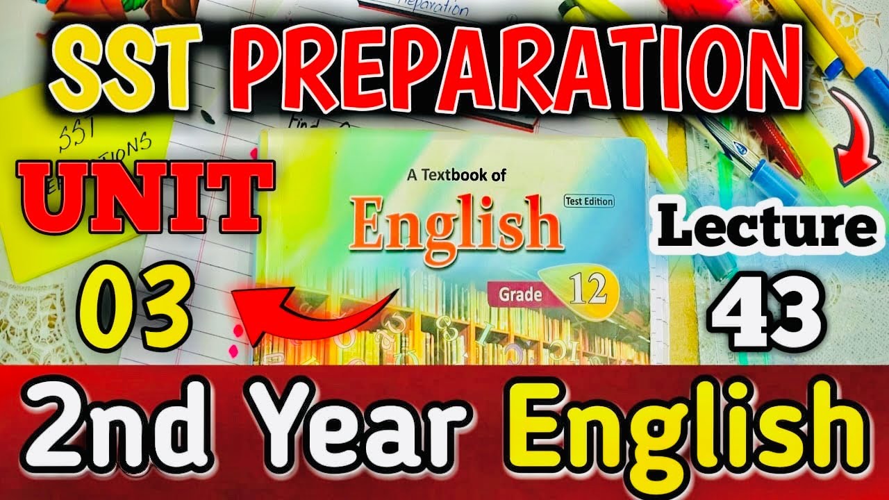 2nd year English | SST Preparation | Lecture 43