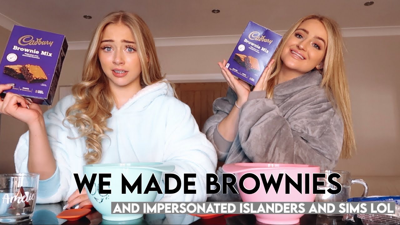 baking brownies & being weird for 11 mins with Gi