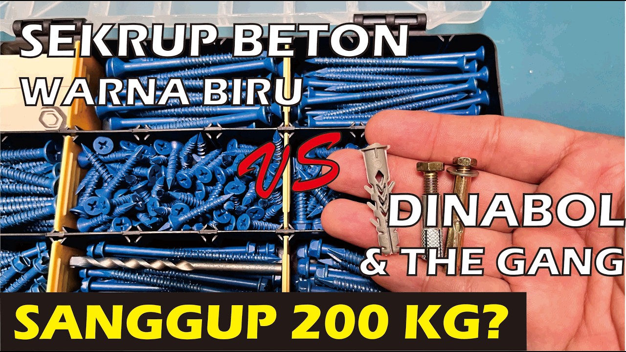 Concrete Screw, apakah Sekrup Beton ini dapat menggantikan Dinabolt ataupun Dynaset?