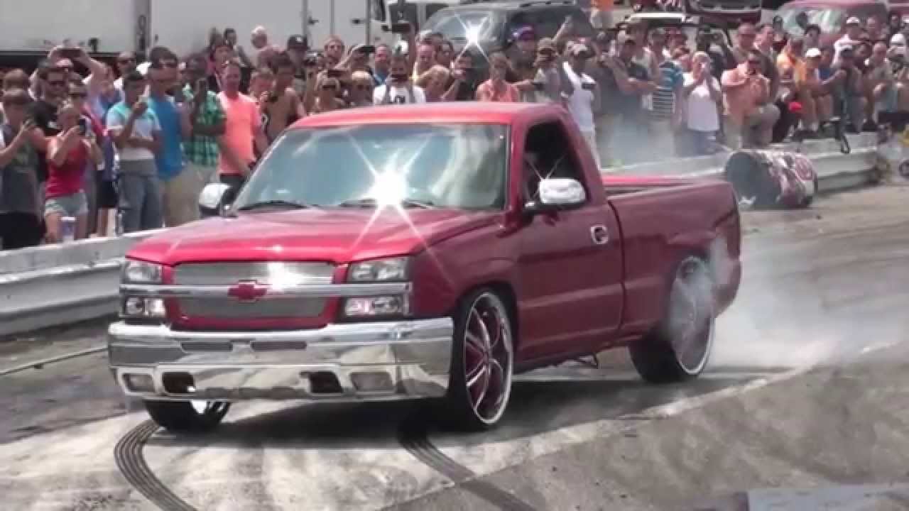 NOPI Nationals 2014 Myrtle Beach Burnout Ford v Chevy