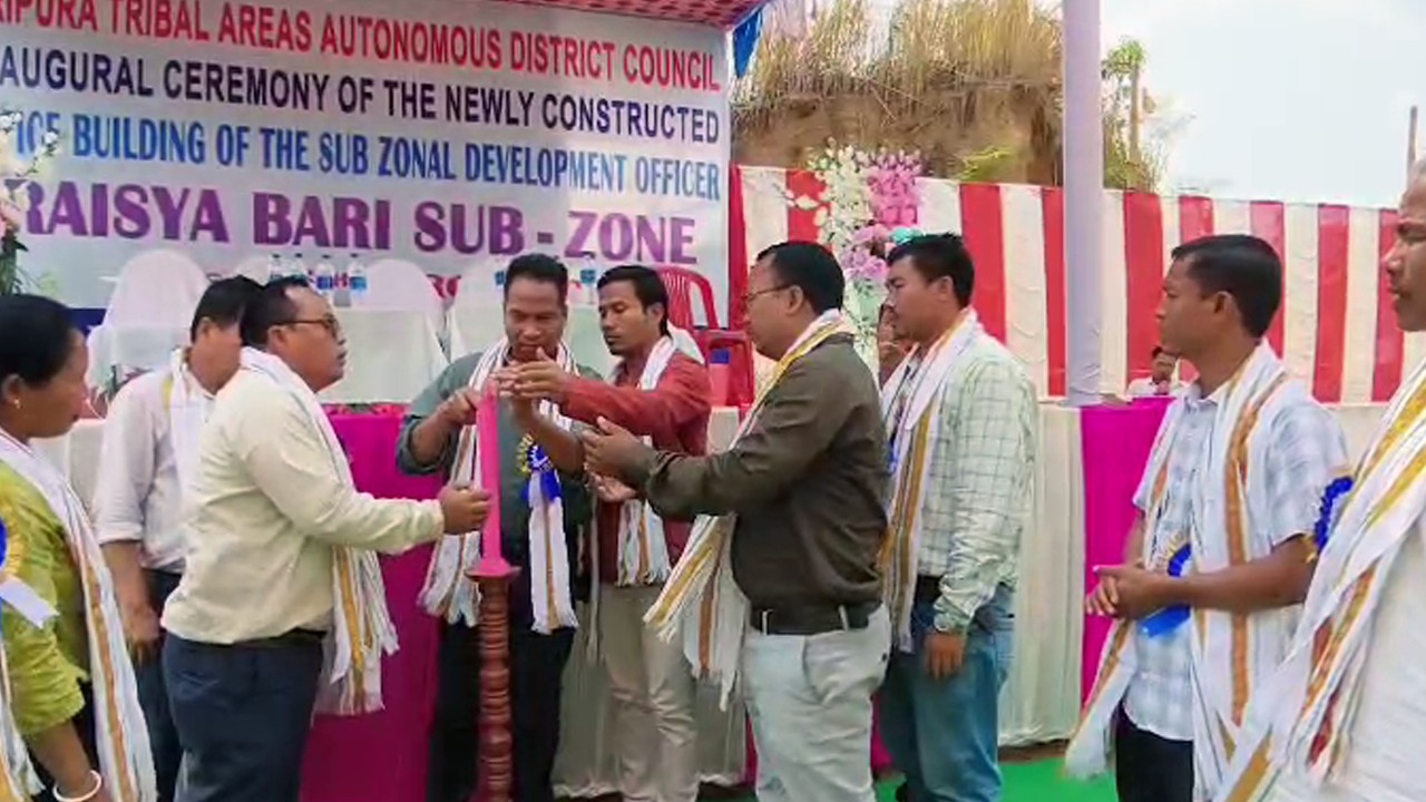 Raishyabari ni Sub-Zone Office Inauguration Khlaijakha TTAADC ni CEM ni Manjakmungo