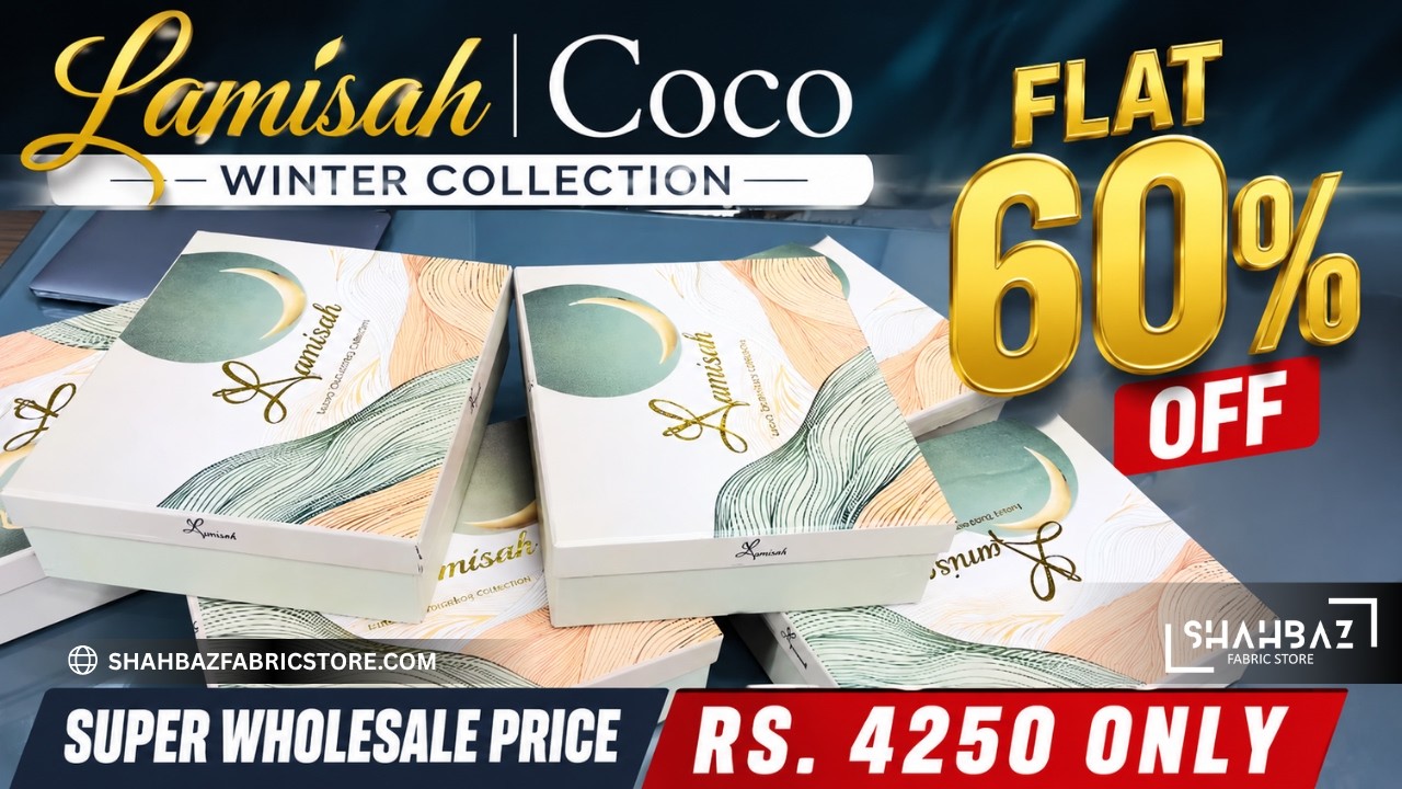 Original Lamisah Coco Winter 4PC| Luxury Dhanak Marina Embroidery |Premium Heavy EMB Collection 2025