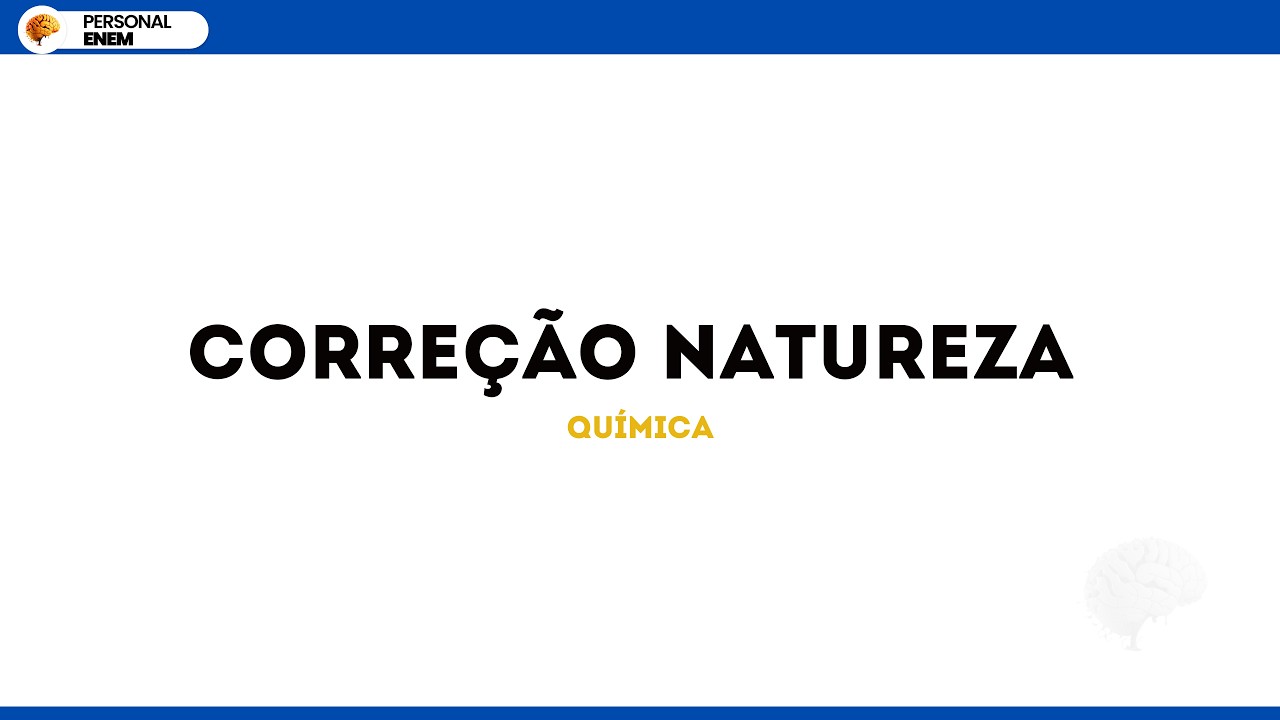 Bernoulli 0 - 2026 (Correção das 15 questões de Química)
