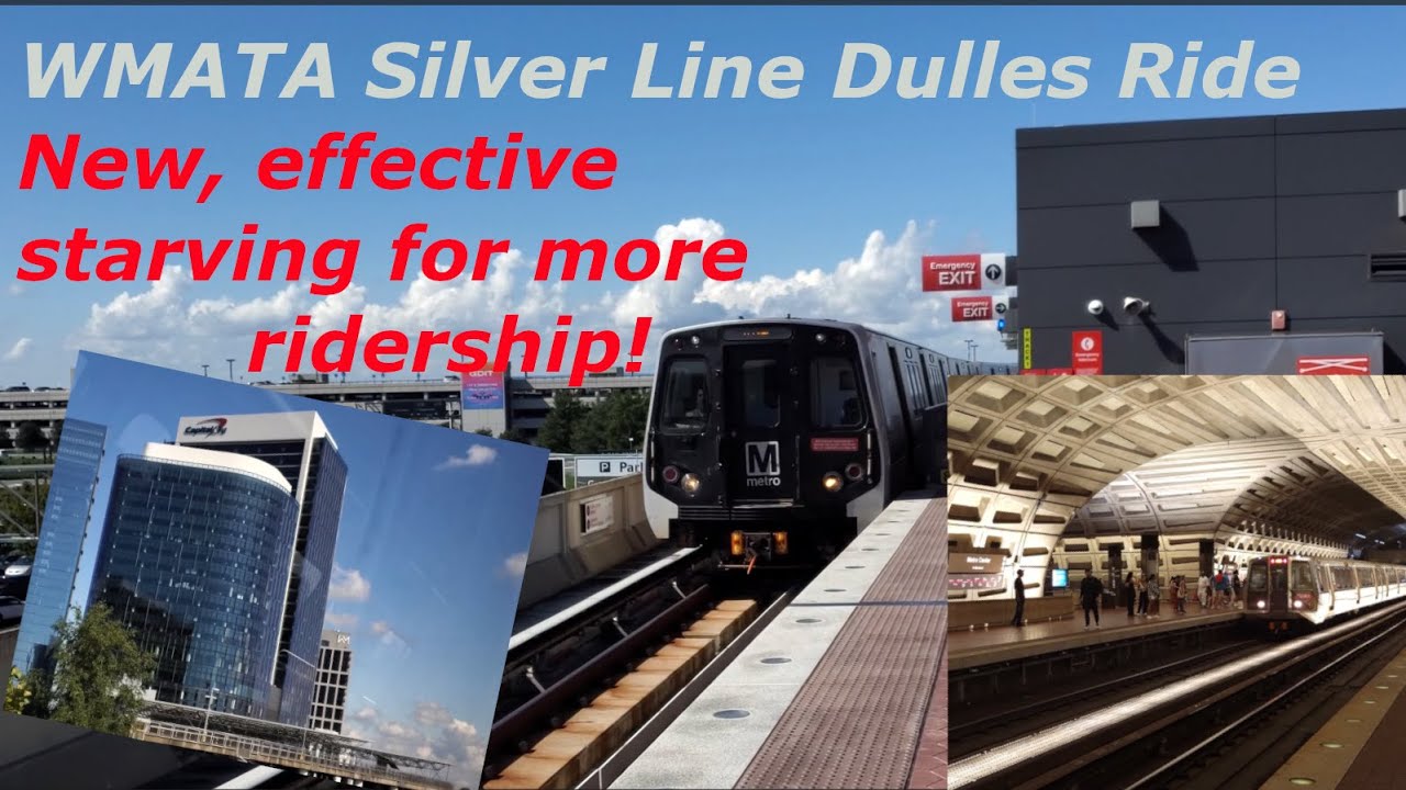 Dulles Airport to Metro Center on WMATA's Silver Line (w/ airport transfer & Friendship Hgts.)