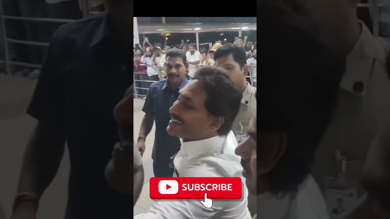 Jagan arrival visuals#airport#ysjagan#ysrcp#ycp#ycpparty#ysjaganagain#cmjagan#ysrcongress#andhra#ysr