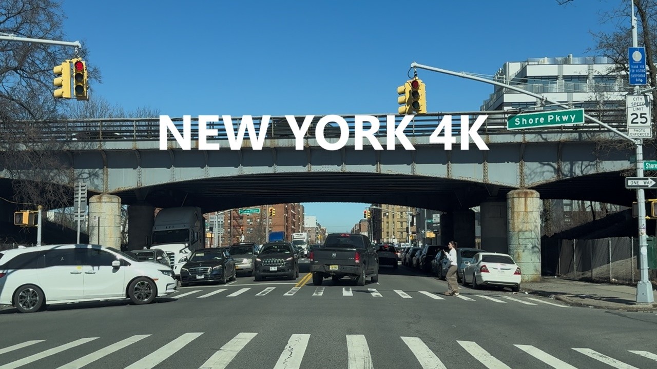 4K New York - Driving tour of Brooklyn- ( Ocean Avenue ) - Mar 09, 2026