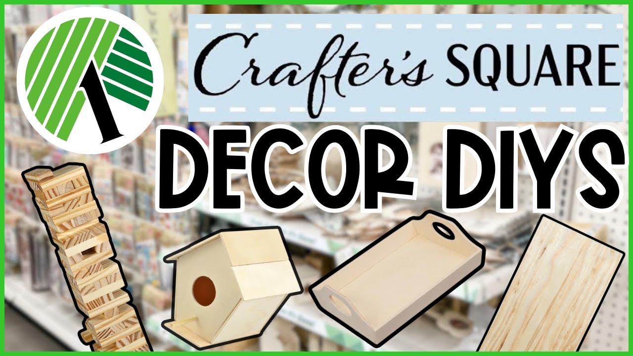 😃 Идеи квадратного декора от Dollar Tree Crafter, которые сэкономят вам деньги! Быстрые и простые...