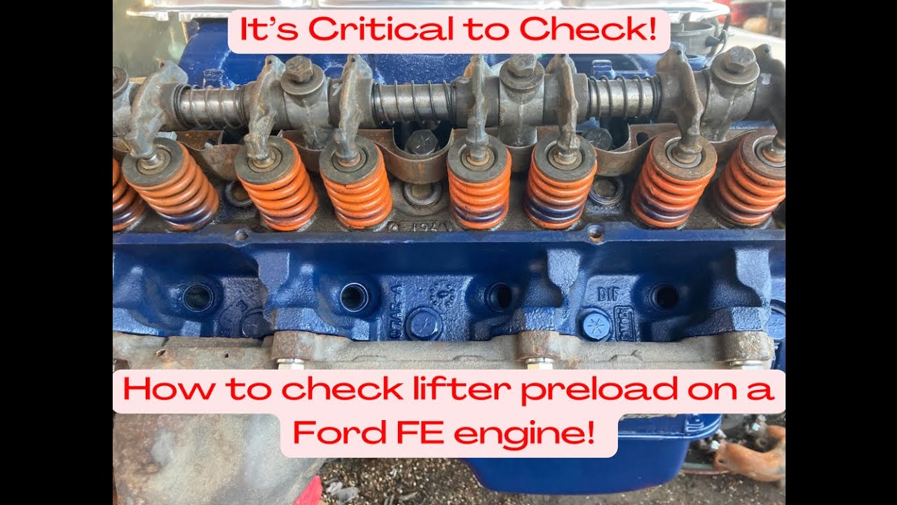 Как проверить предварительную нагрузку гидрокомпенсатора в двигателе Ford FE!
