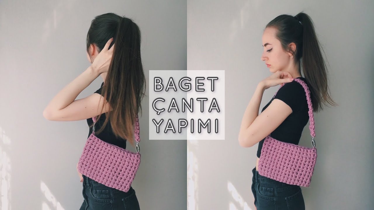 SON ZAMANLARDA POPÜLER OLAN BAGET ÇANTALARDAN ÖRDÜM🔥 | DIY