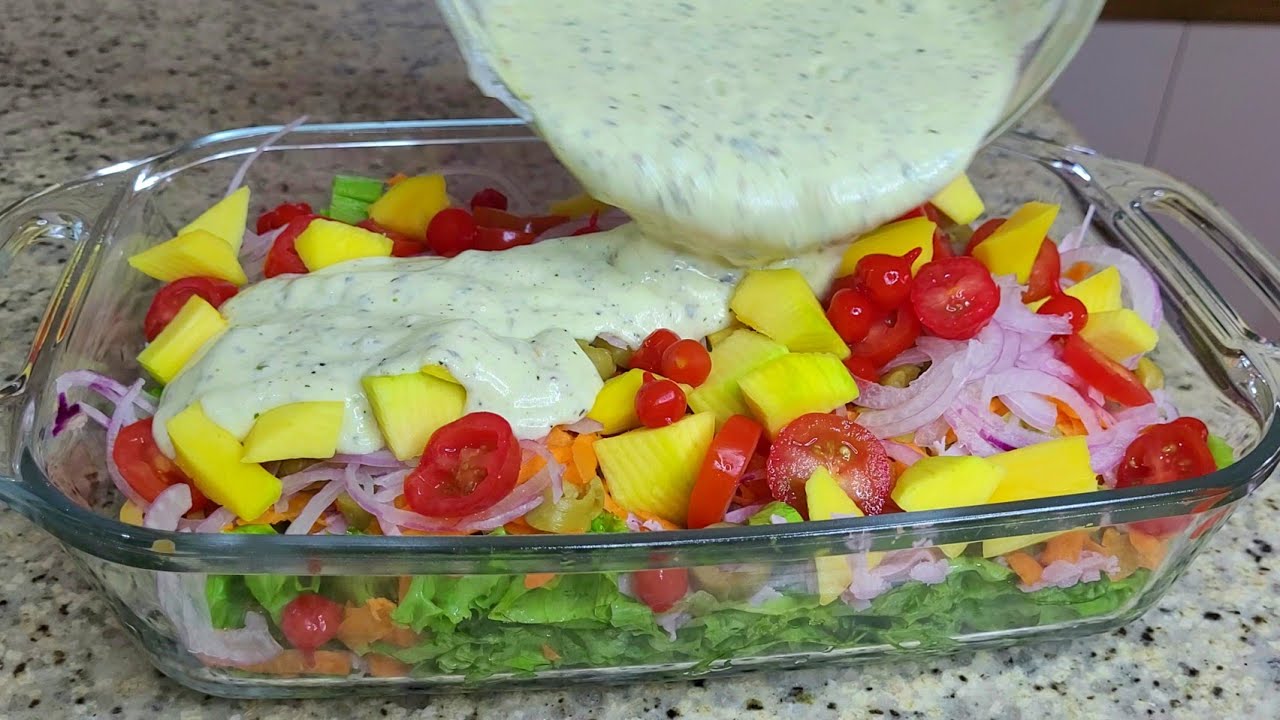 SALADA MISTA TROPICAL DE VERÃO!! Muito Refrescante!😋