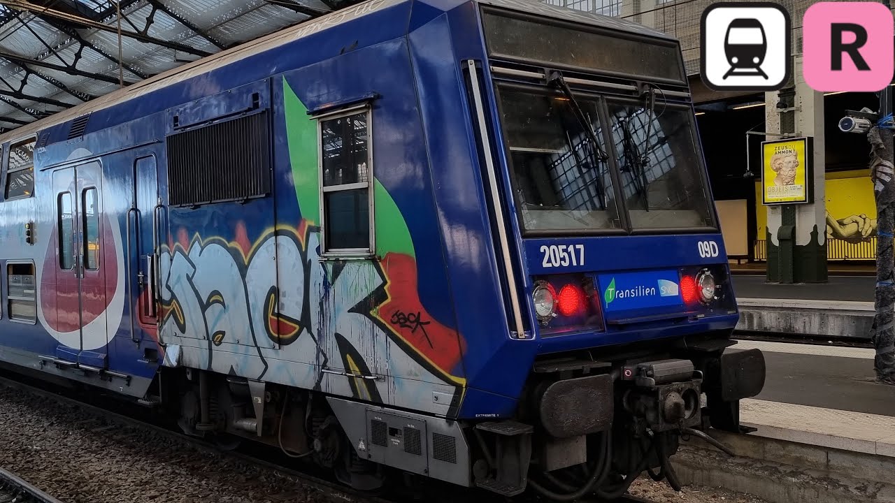 Transilien R [4K] Du Z20500 Transilien/IDFM en gare de Bagneaux-sur-Loing