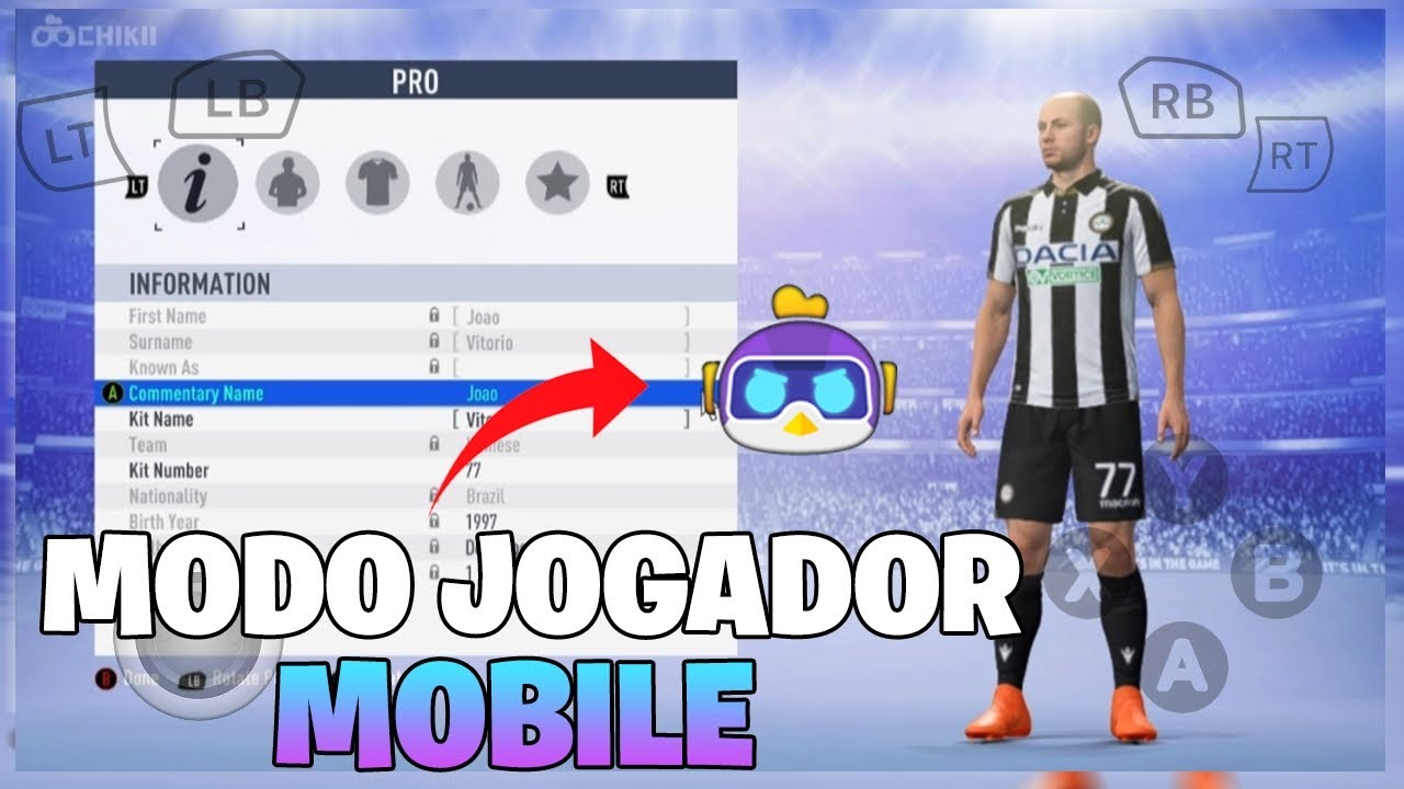 JOGANDO MODO CARREIRA JOGADOR FIFA 19 | CHIKII
