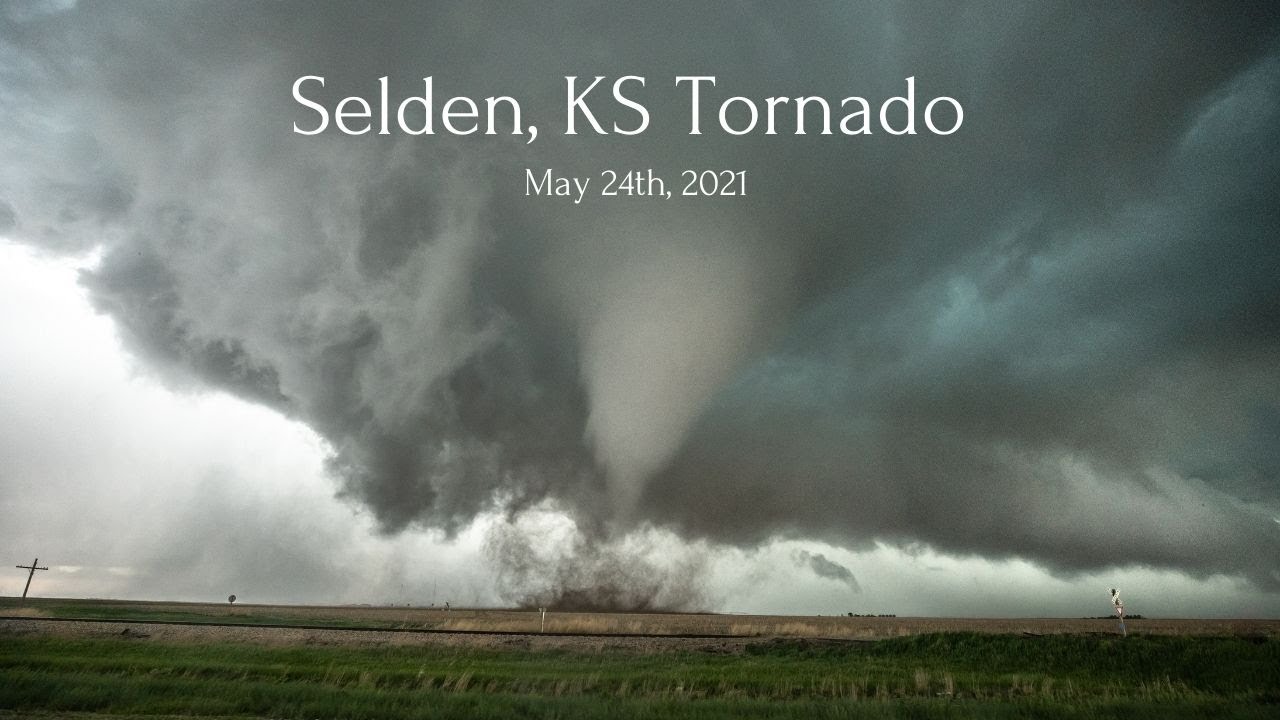 *CLOSE RANGE* Selden, KS Tornado - Hits Town - Full Chase and Aftermath