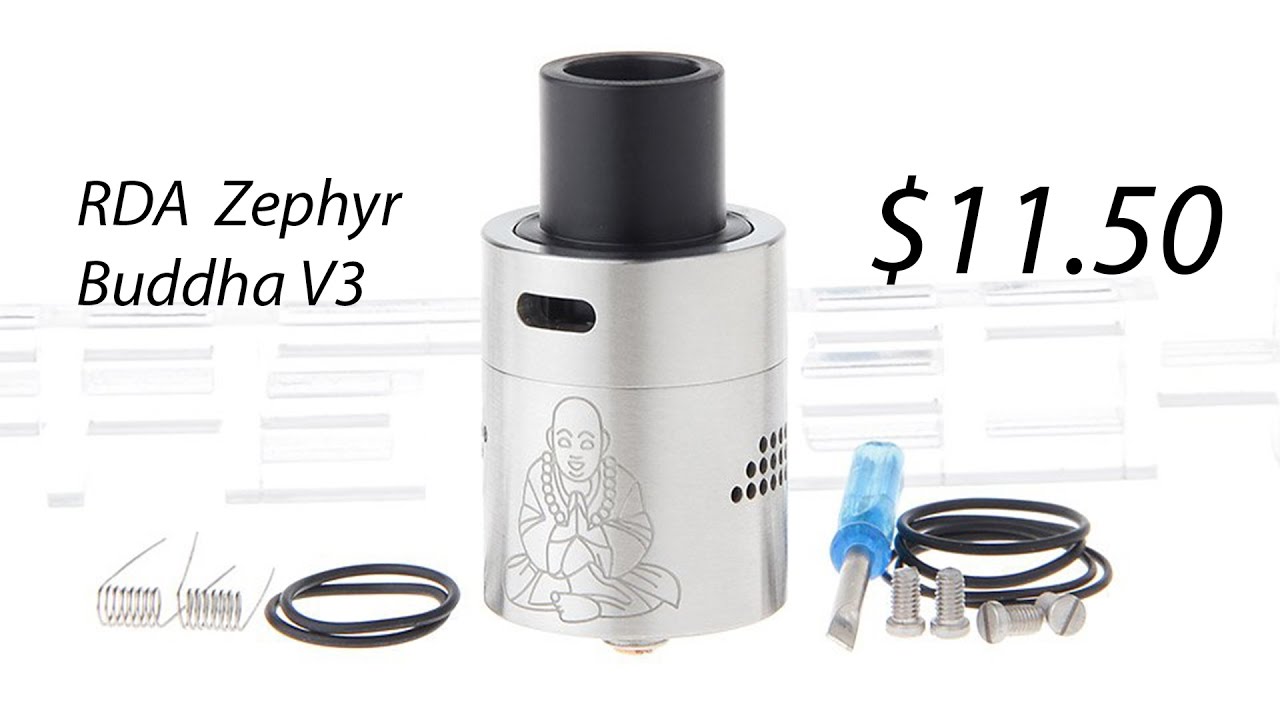 RDA Zephyr Buddha V3 (30mm) за $11.50 Распаковка, обзор, тест.