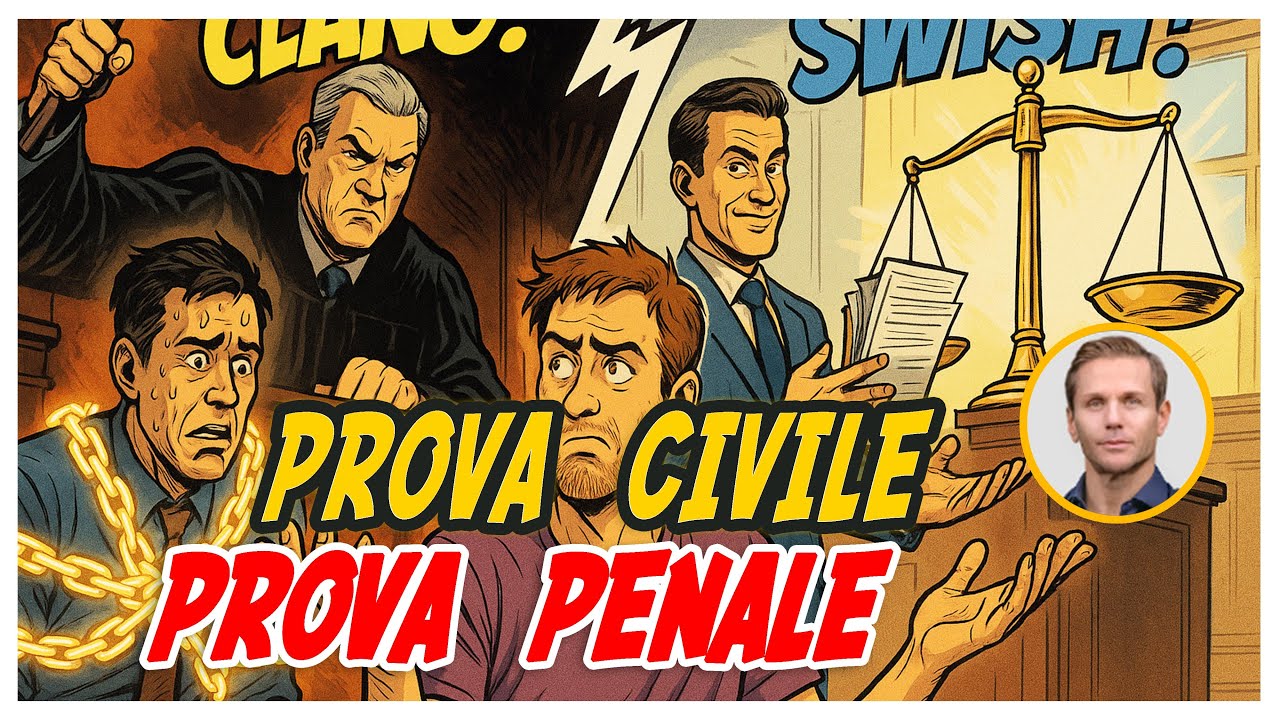 Prova di colpevolezza: le differenze tra processo PENALE e CIVILE  | Avv. Angelo Greco