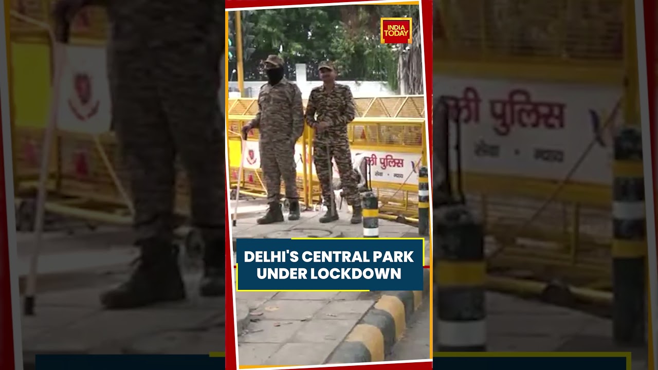 Delhi&rsquo;s Central Park Under Lockdown As Police Tighten Security Ahead Of CJP Protest #cjp #police