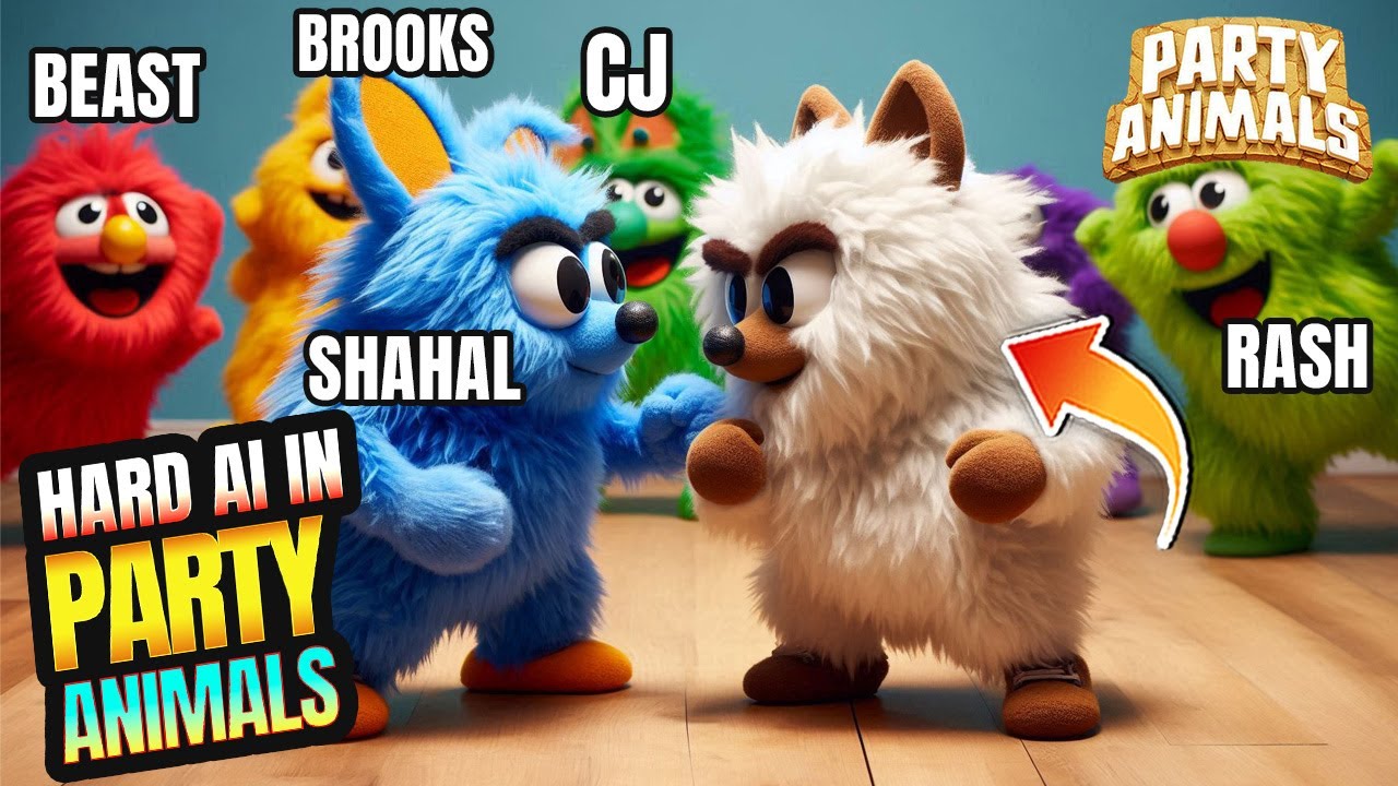 We challenged the HARDEST AI in Party Animals and It was a bad idea !!