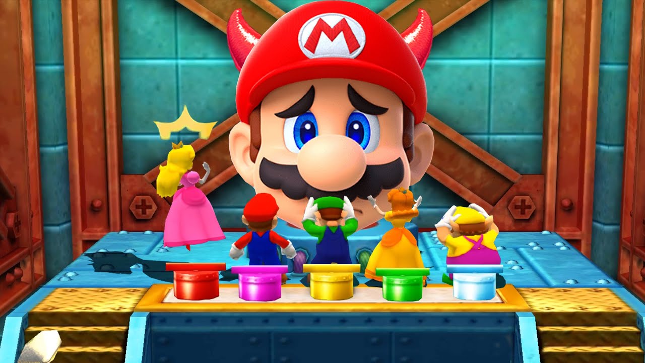 『3dsマリオパーティ100ミニゲームコレクションゲーム』全てミニゲームマリオVsピーチVsワリオVsデイジー(マスターCOM)