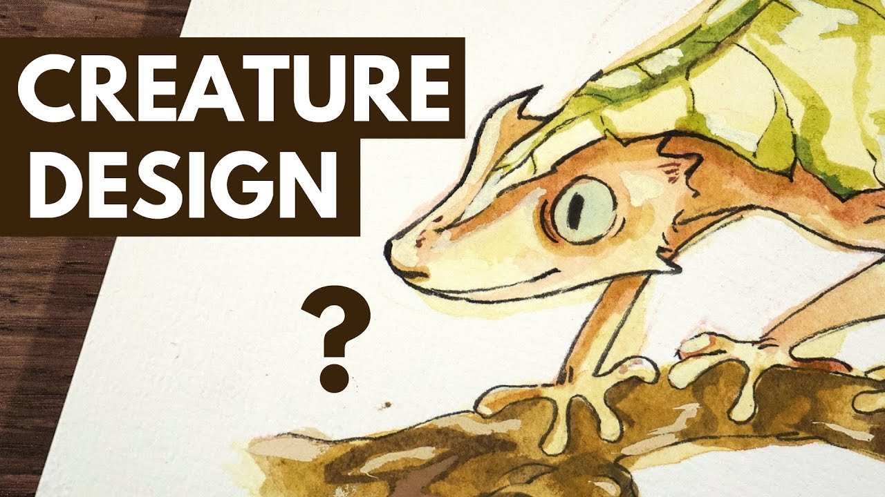 Random Creature Design + Trying New Watercolours
