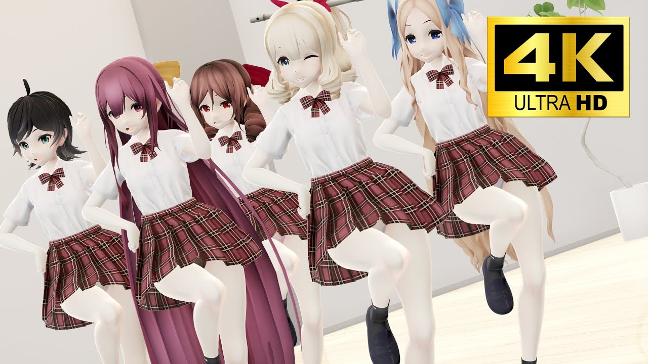 4K MMD 紳士「君色に染まる ～アース・スター ドリームver.～」 GUMI 神風  松風 朝風 旗風 春風 艦これMMD / kimiiro ni somaru