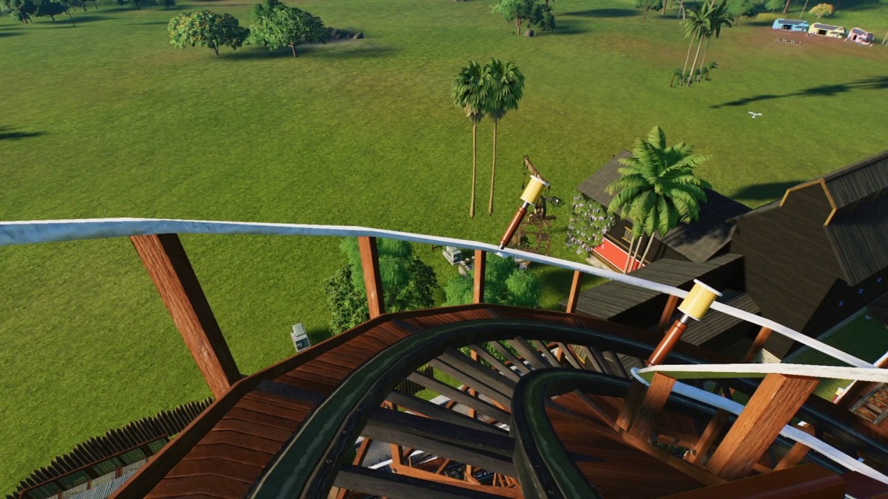 Wood Chip Coaster Onride Planet Coaster 2 (made by Steven Cicero) [POV]