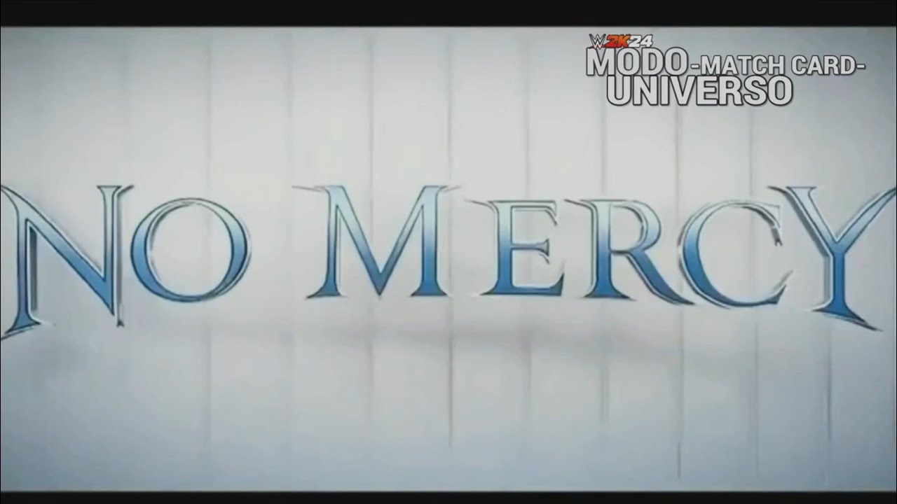 WWE MODO UNIVERSO -NO MERCY Match Card + Promo -