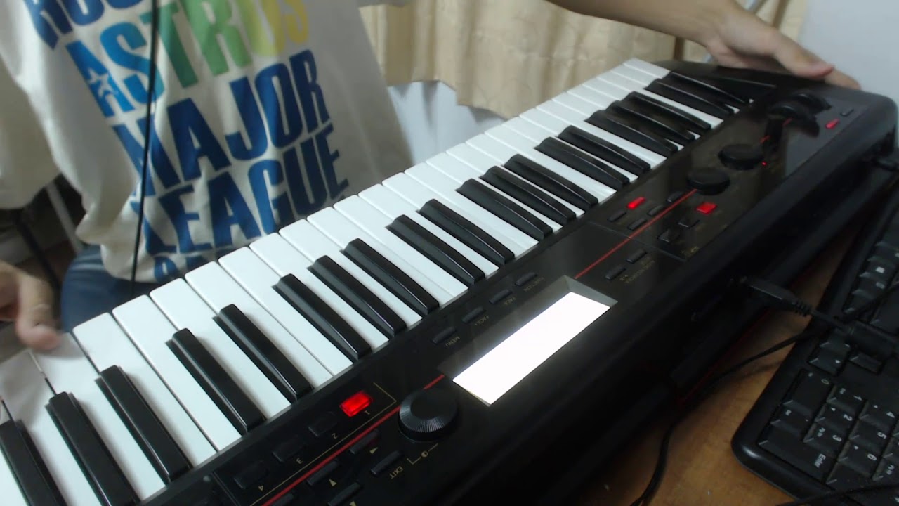 METAL Backing Track in A Minor (Melodious, Hard Rock, Syncopation) covered by keyboard