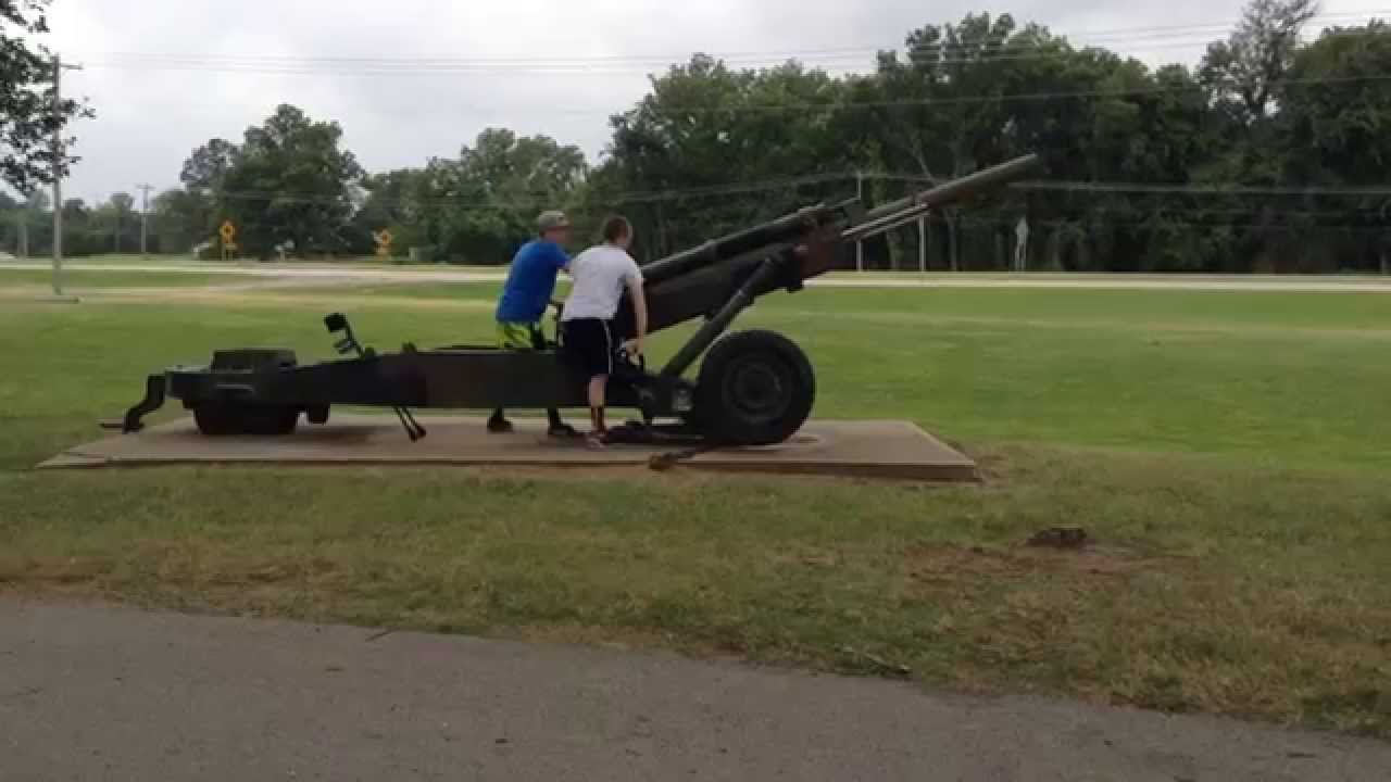 SHOOTING A M23 ARTILLERY CANNON