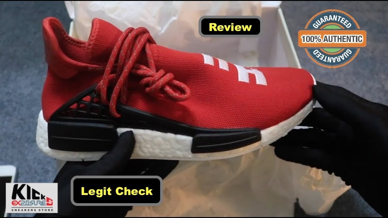Unboxing Adidas NMD Pharrell Human Race 'Scarlet' Sneaker