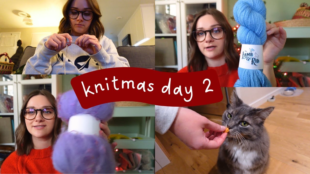 Crafting, Seattle yarn haul, & starting my new job ❄️ Knitmas day 2 of 12 ❄️