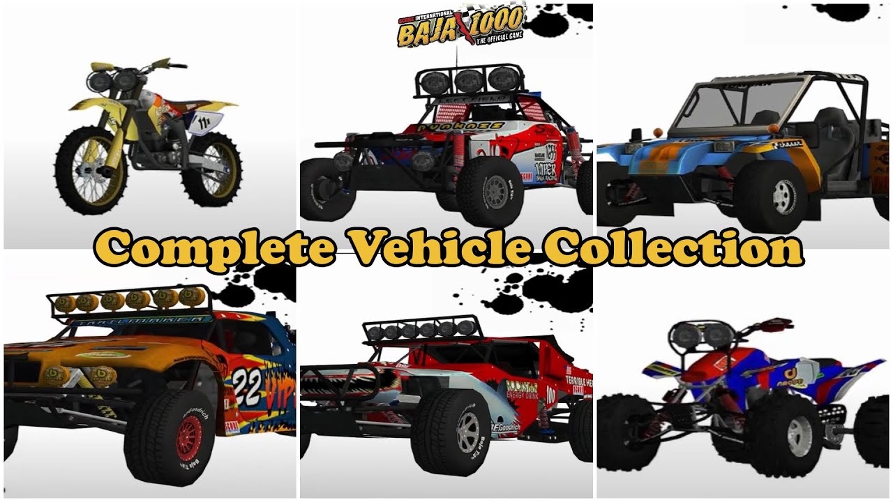 ALL CARS & TRUCKS - SCORE INTERNATIONAL BAJA 1000 (COMPLETE VEHICLE COLLECTION)