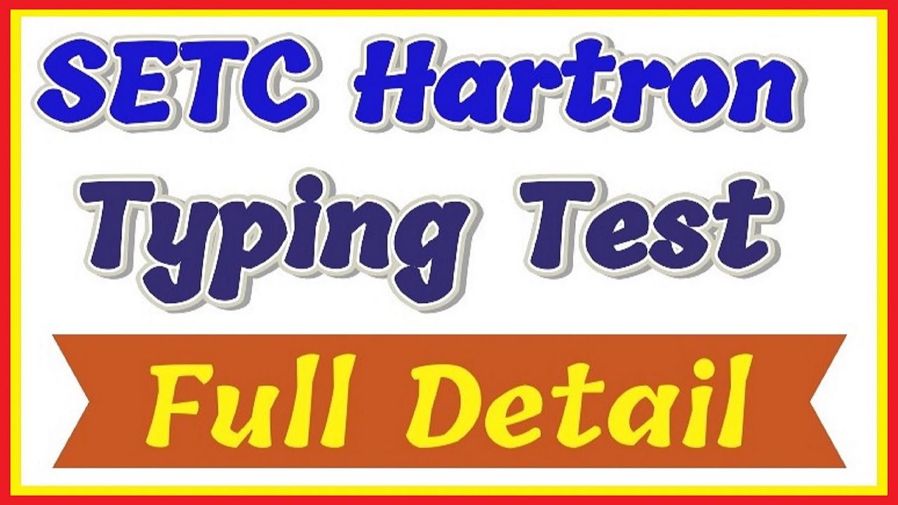 SETC Typing Test Full Detail |