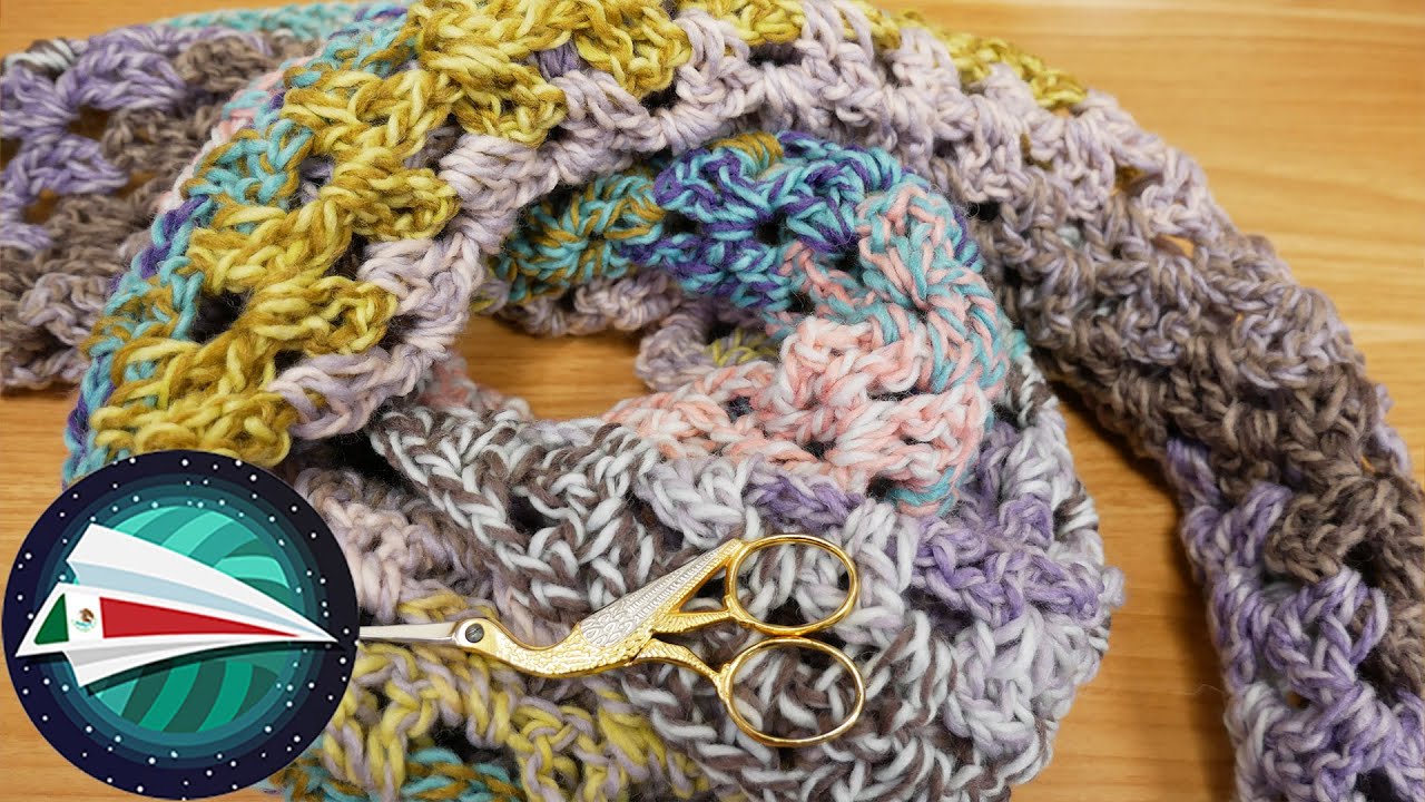 Tejido | Chal triangular XXL en punto V | Tutorial sencillo perfecto para principiantes