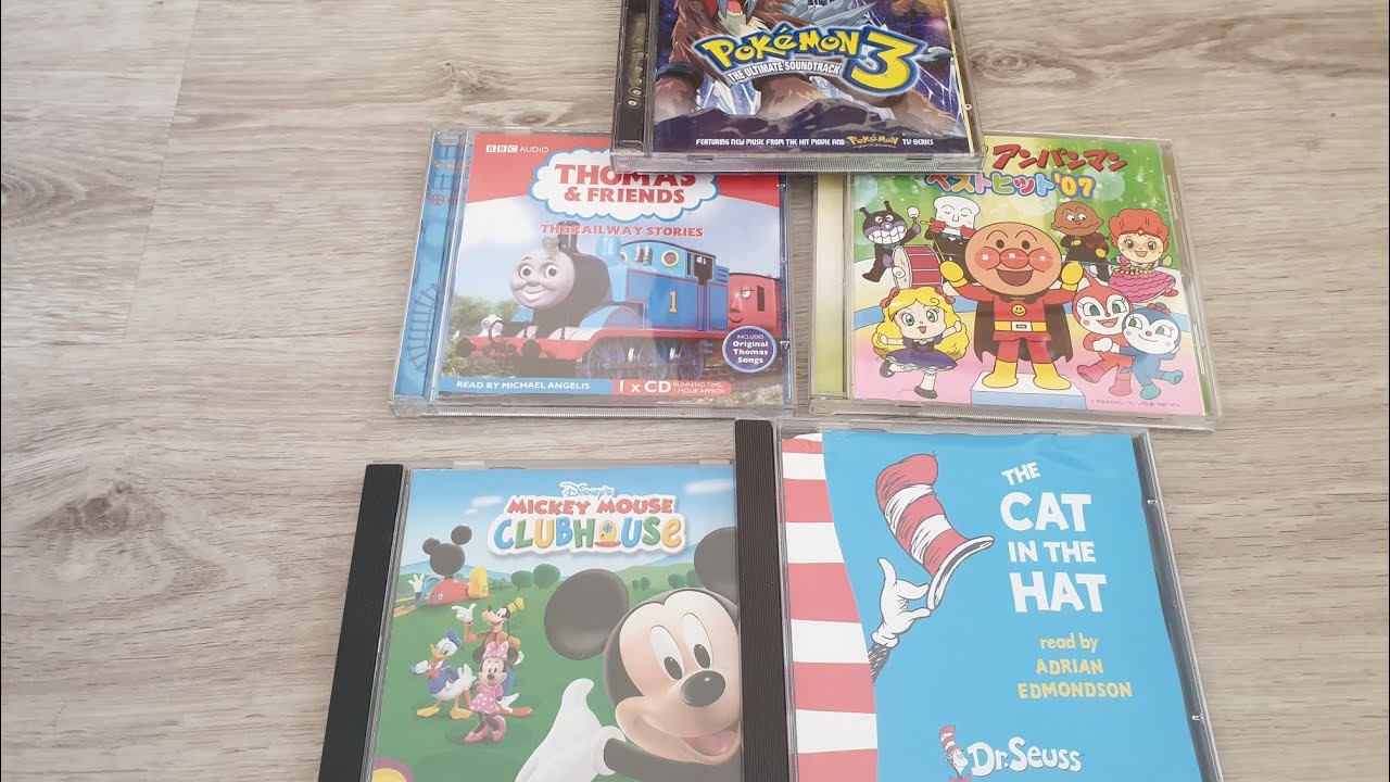 My Son's CDs - Thomas,  Mickey, Pokemon, Cat in the Hat, AnpanMan - Second Hand CD Review