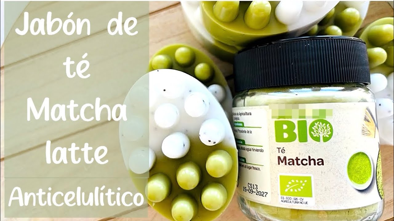 🌿🌿Jabon de Té Matcha Anticelulitico🌿🌿anti-cellulite matcha tea soap #matcha #soap #jabónartesanal