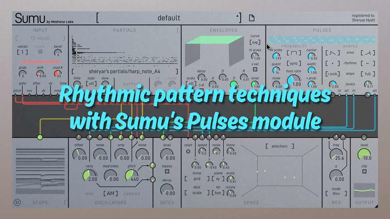Rhythmic pattern techniques with Sumu's Pulses module